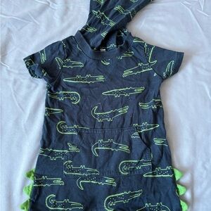 Carter's Navy and Green Alligator Romper